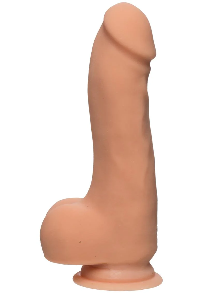 The D by Doc Johnson Master D Dual Density Dildo with Balls ULTRASKYN - Image 4