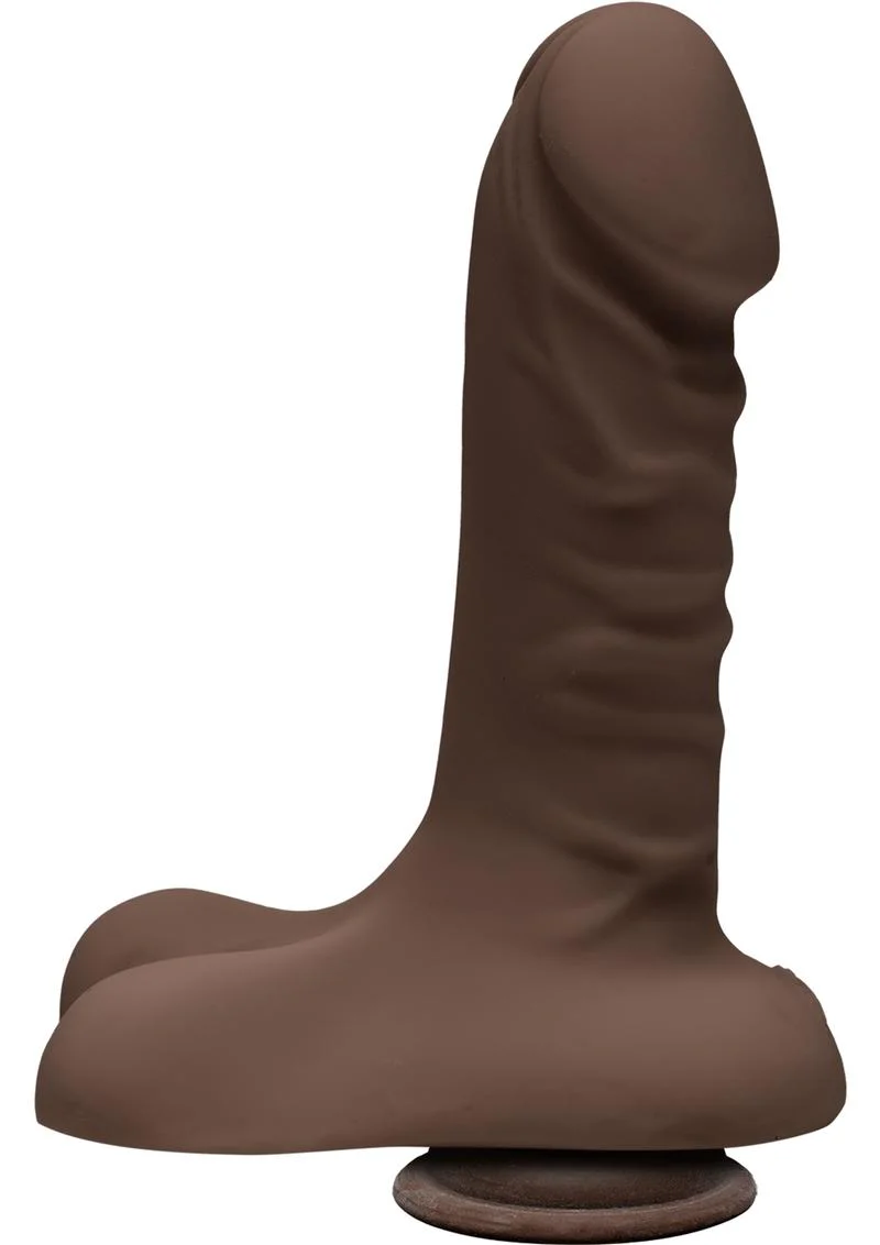 The D by Doc Johnson Super D Dual Density Dildo with Balls - Image 2