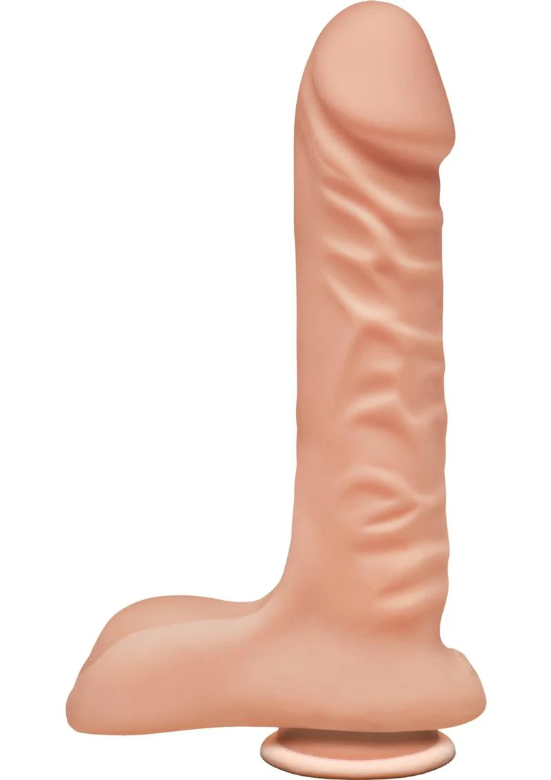 The D by Doc Johnson Super D Dual Density Dildo with Balls - Image 6
