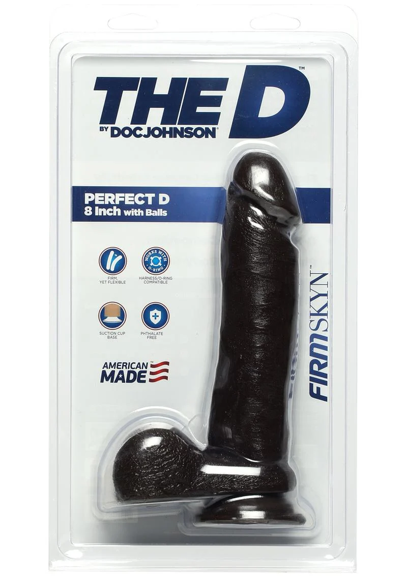 The D Perfect D 7 Inch FirmSKYN Dildo with Balls - Image 10