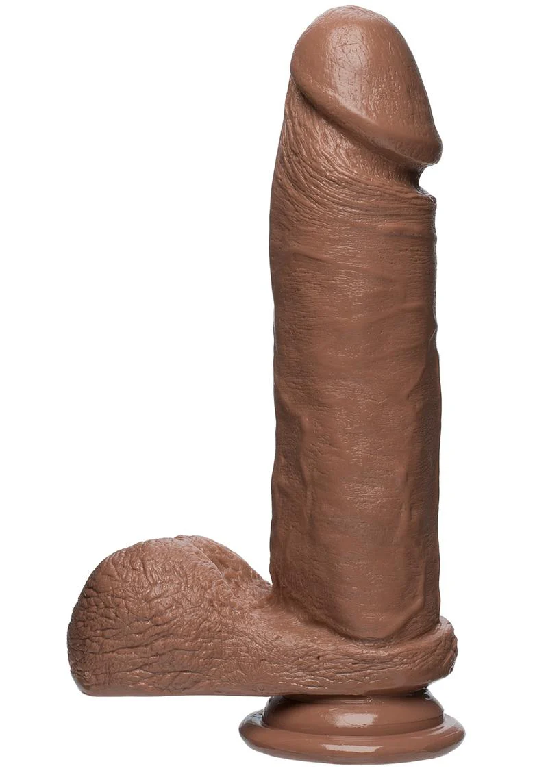 The D Perfect D 7 Inch FirmSKYN Dildo with Balls - Image 4