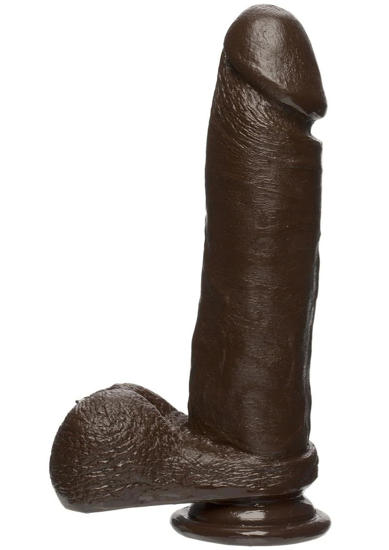 The D Perfect D 7 Inch FirmSKYN Dildo with Balls - Image 5