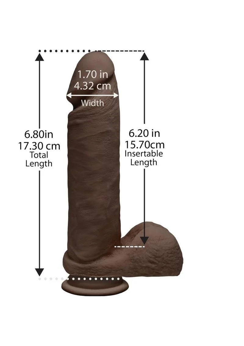 The D Perfect D Dual Density ULTRASKYN Dildo with Balls - Image 8