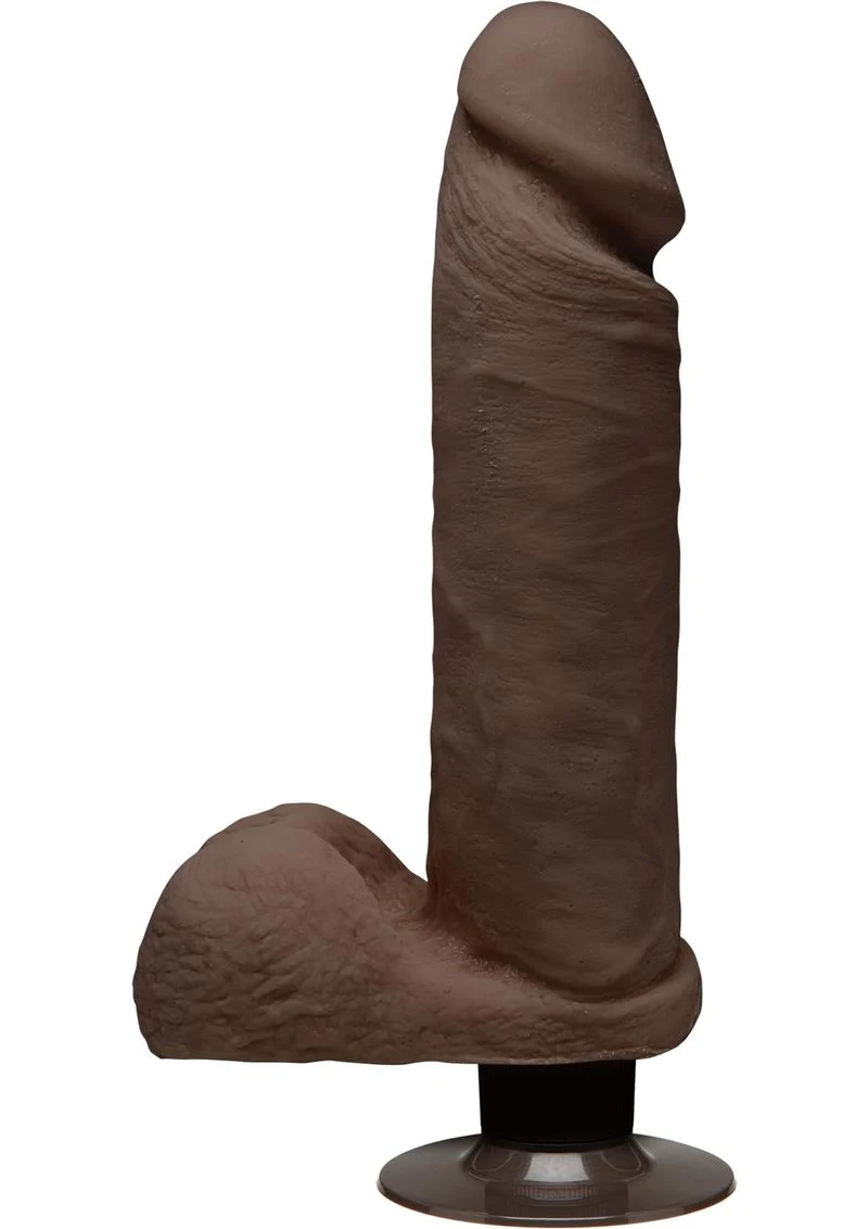 The D Perfect Dual Density Vibrating Dildo With Balls - Image 4