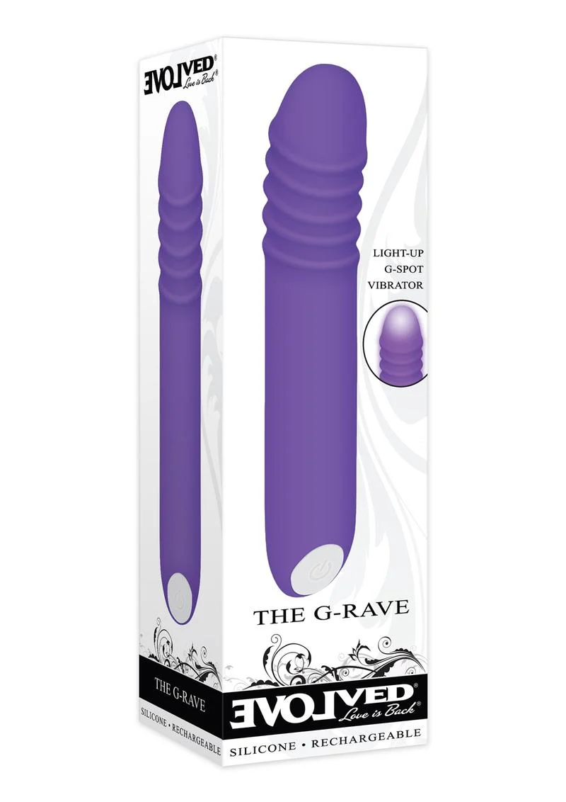 The G Rave Silicone Rechargeable G-Spot Light-Up Vibrator - Image 2