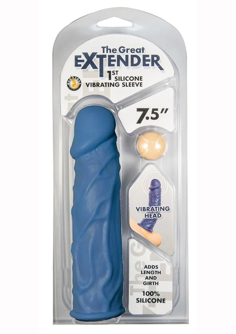 The Great Extender 1st Silicone Vibrating Sleeve - Image 6