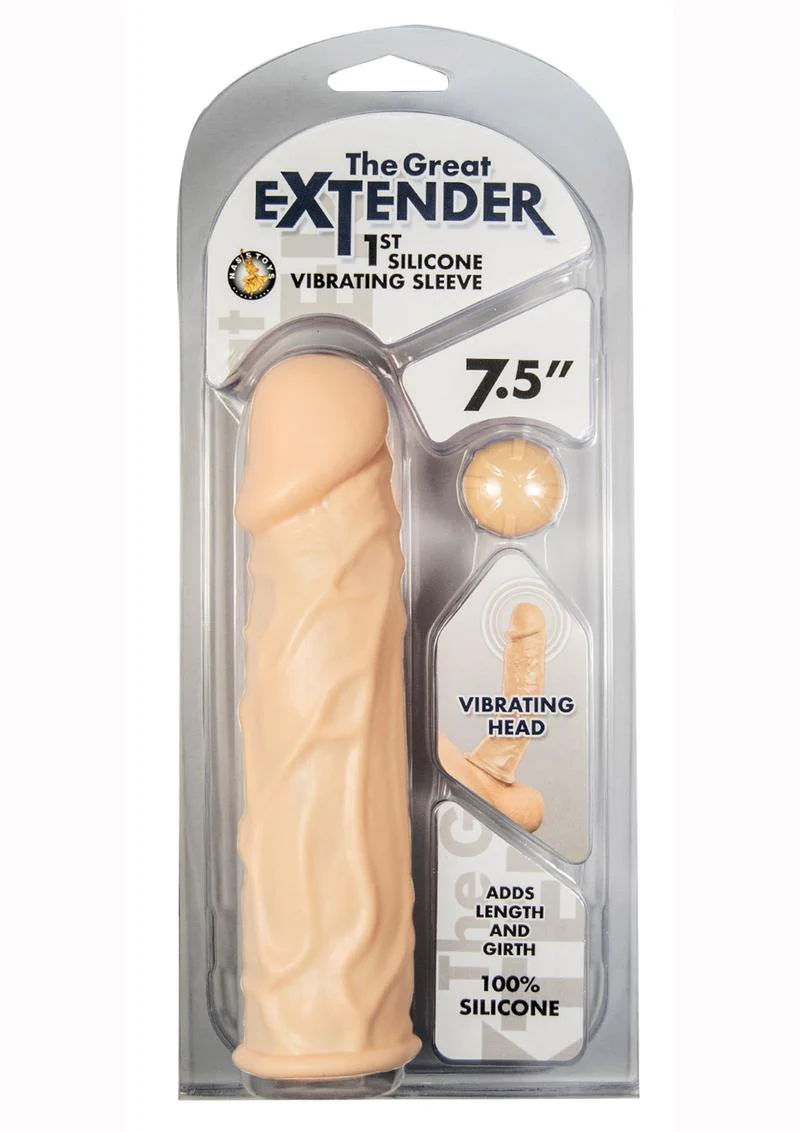 The Great Extender 1st Silicone Vibrating Sleeve - Image 8