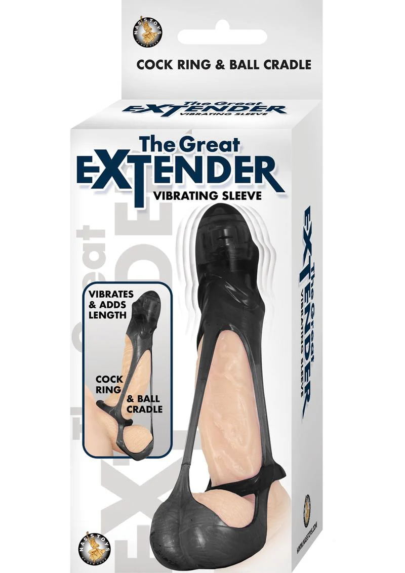 The Great Extender Vibrating Sleeve Cock Ring and Ball Cradle - Image 4