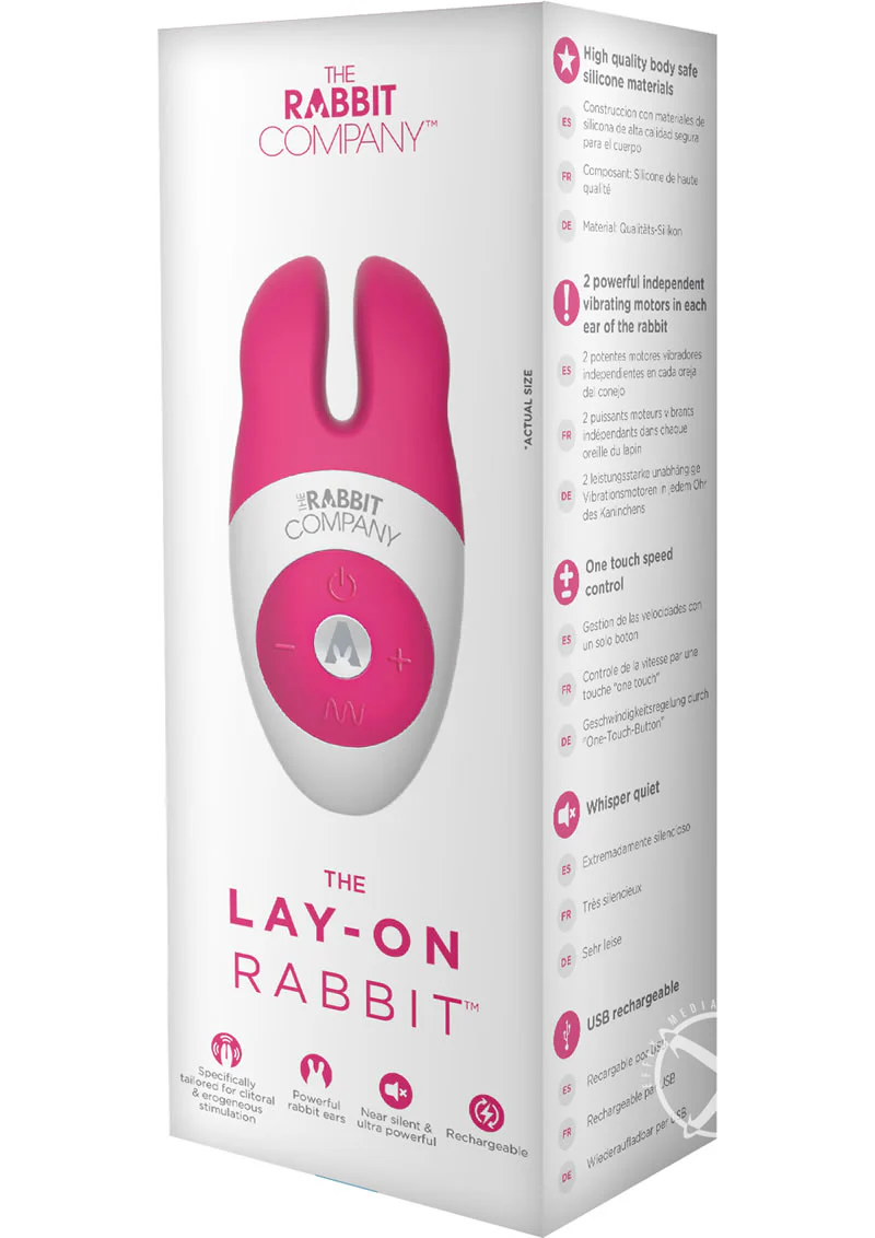 The Lay On Rabbit  Silicone Clitoral Massager - Image 4
