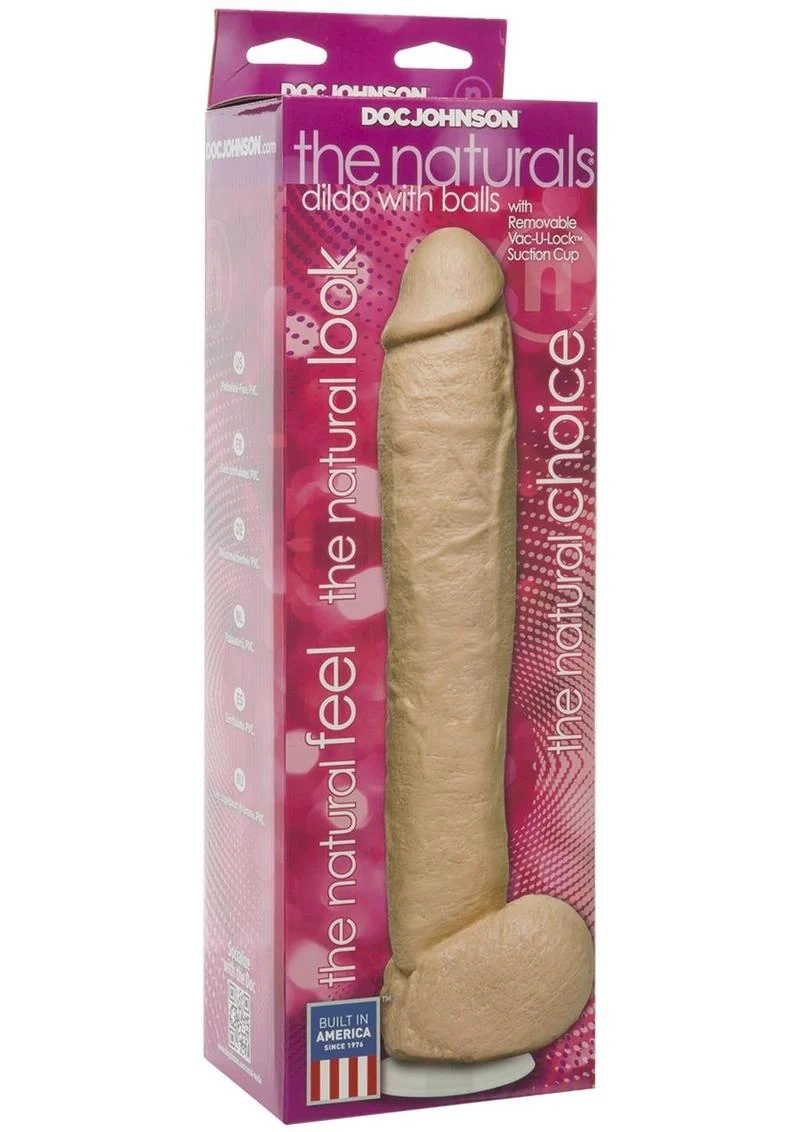 The Naturals Cock with Balls Vanilla by Doc Johnson - Image 5