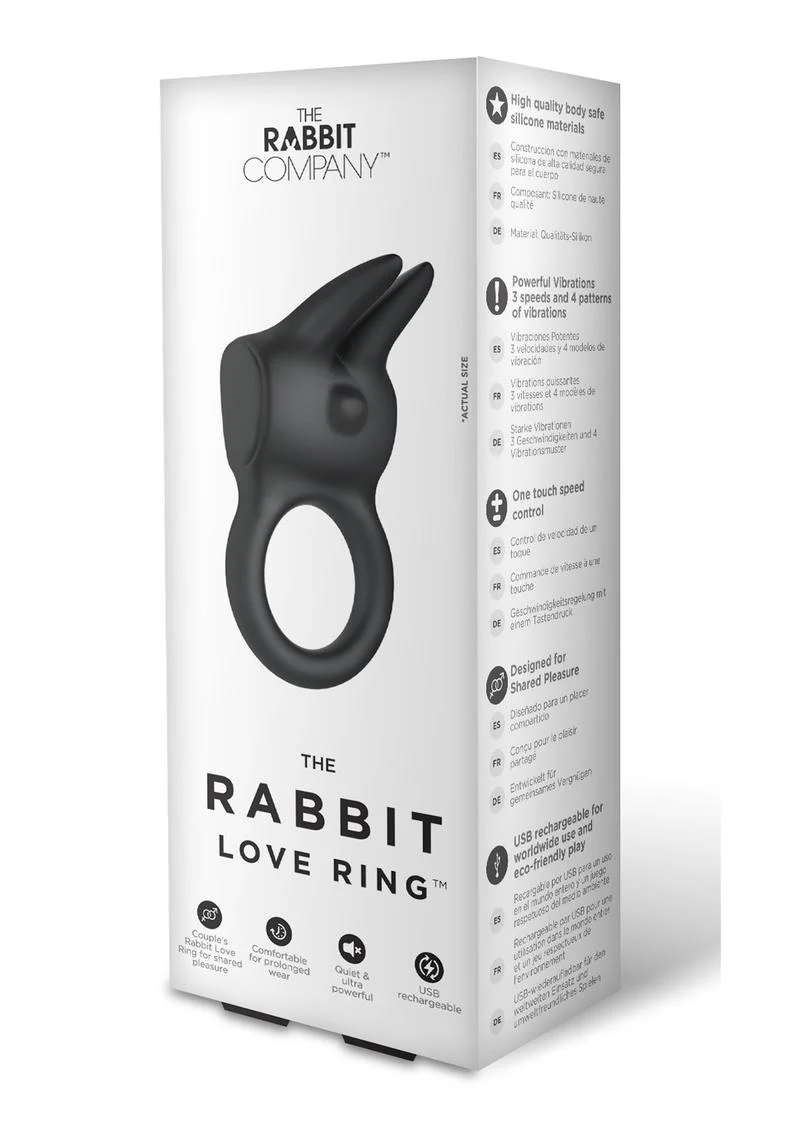 The Rabbit Love Ring Silicone Couples Dual Vibrating - Image 4