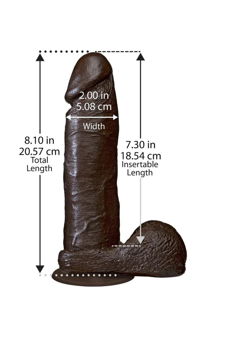 The Realistic Cock Dildo Vac-U-Lock Compatible with Suction Cup - Image 6