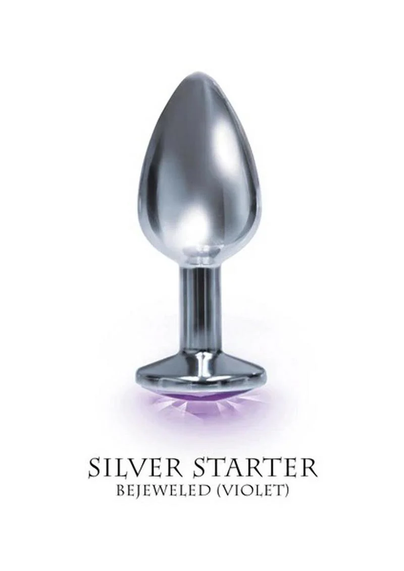 The Silver Starter Bejeweled Stainless Steel Plug - Image 4