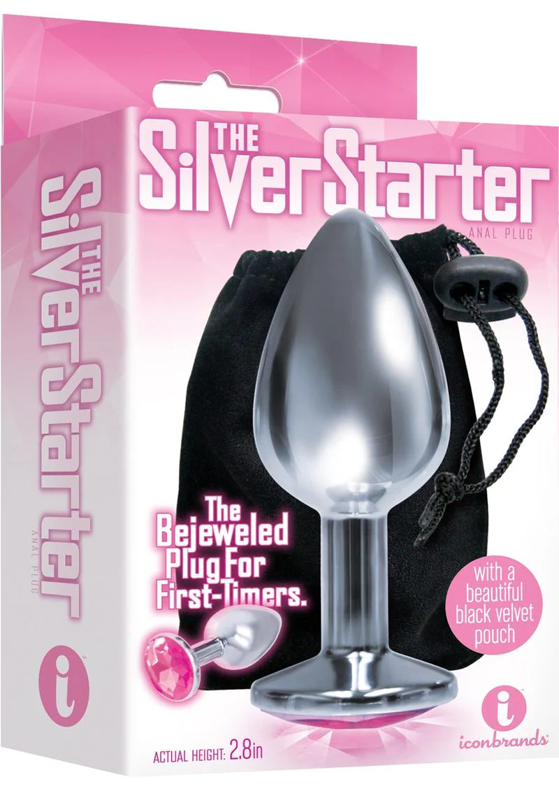 The Silver Starter Bejeweled Stainless Steel Plug - Image 5