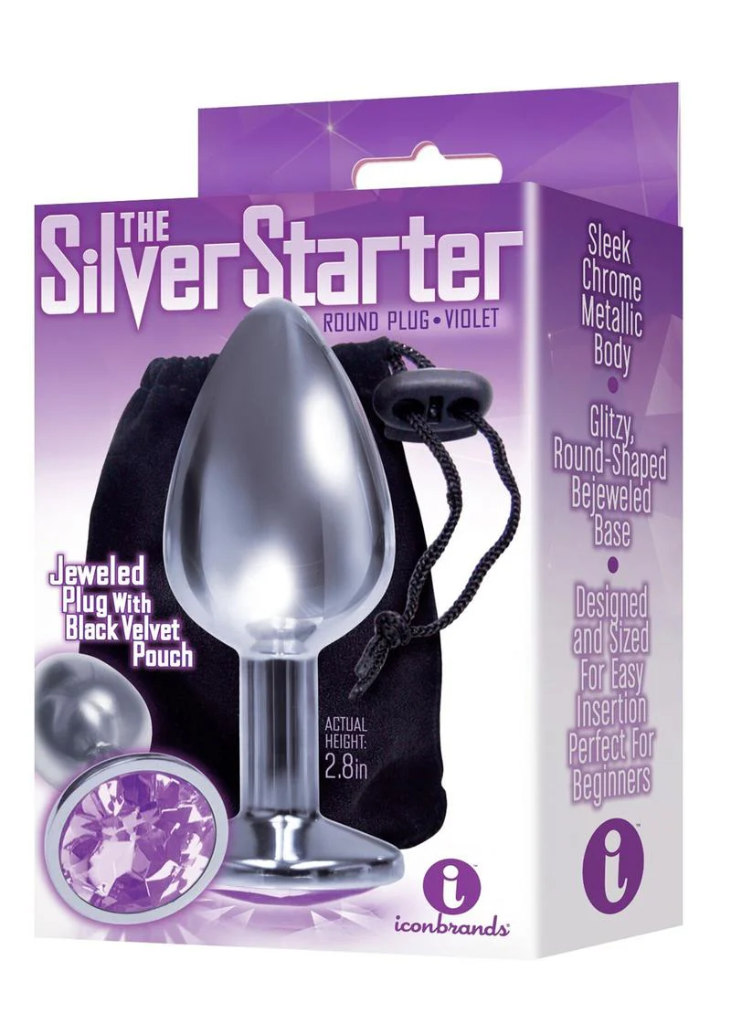 The Silver Starter Bejeweled Stainless Steel Plug - Image 6