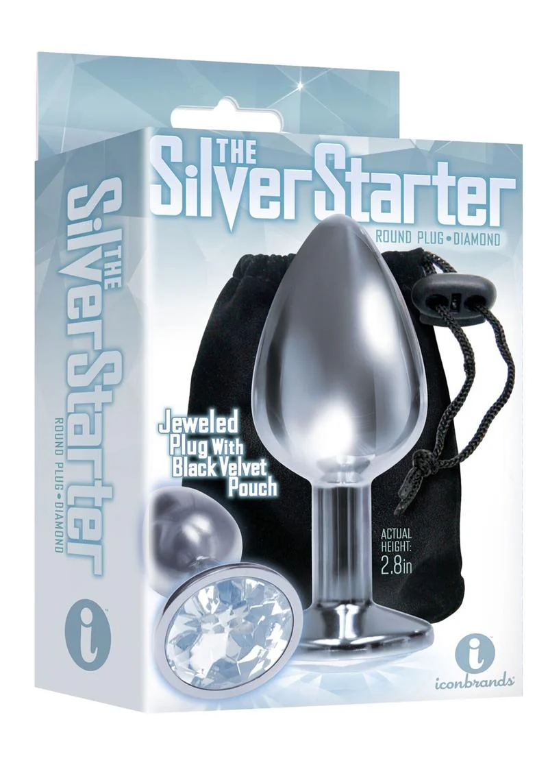 The Silver Starter Bejeweled Stainless Steel Plug - Image 7