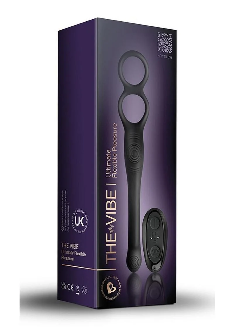The Vibe Silicone Rechargeable Anal Stimulator with Remote Control - Image 4