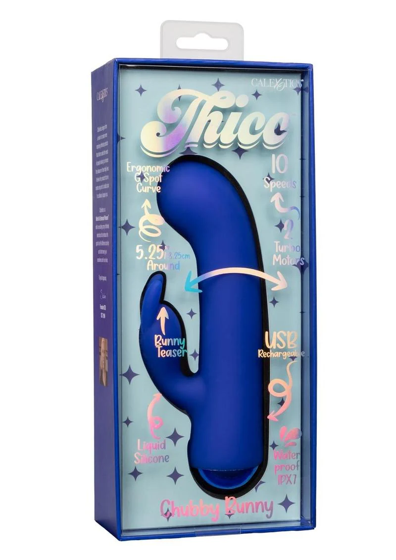 Thicc Chubby Bunny Rechargeable Silicone Rabbit Vibrator - Image 4