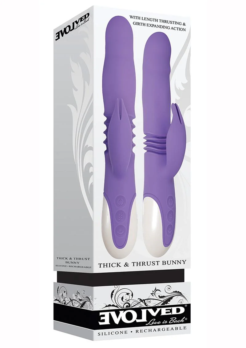 Thick and Thrust Bunny Recharge Silicone Expanding Action - Image 4