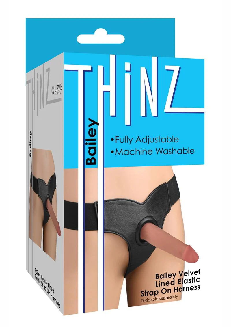 Thinz Bailey Velvet Strap-On Harness - Image 3