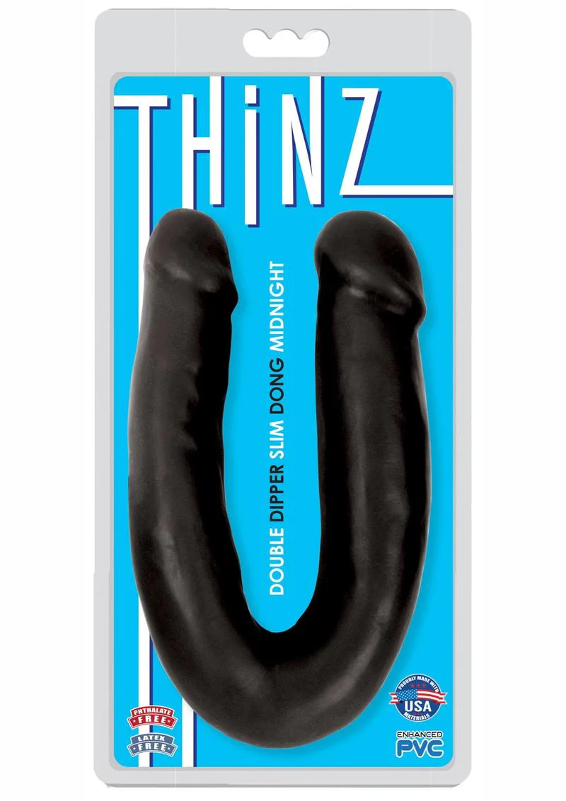 Thinz Double Dipper Slim Dong Midnight Dildo - Image 4