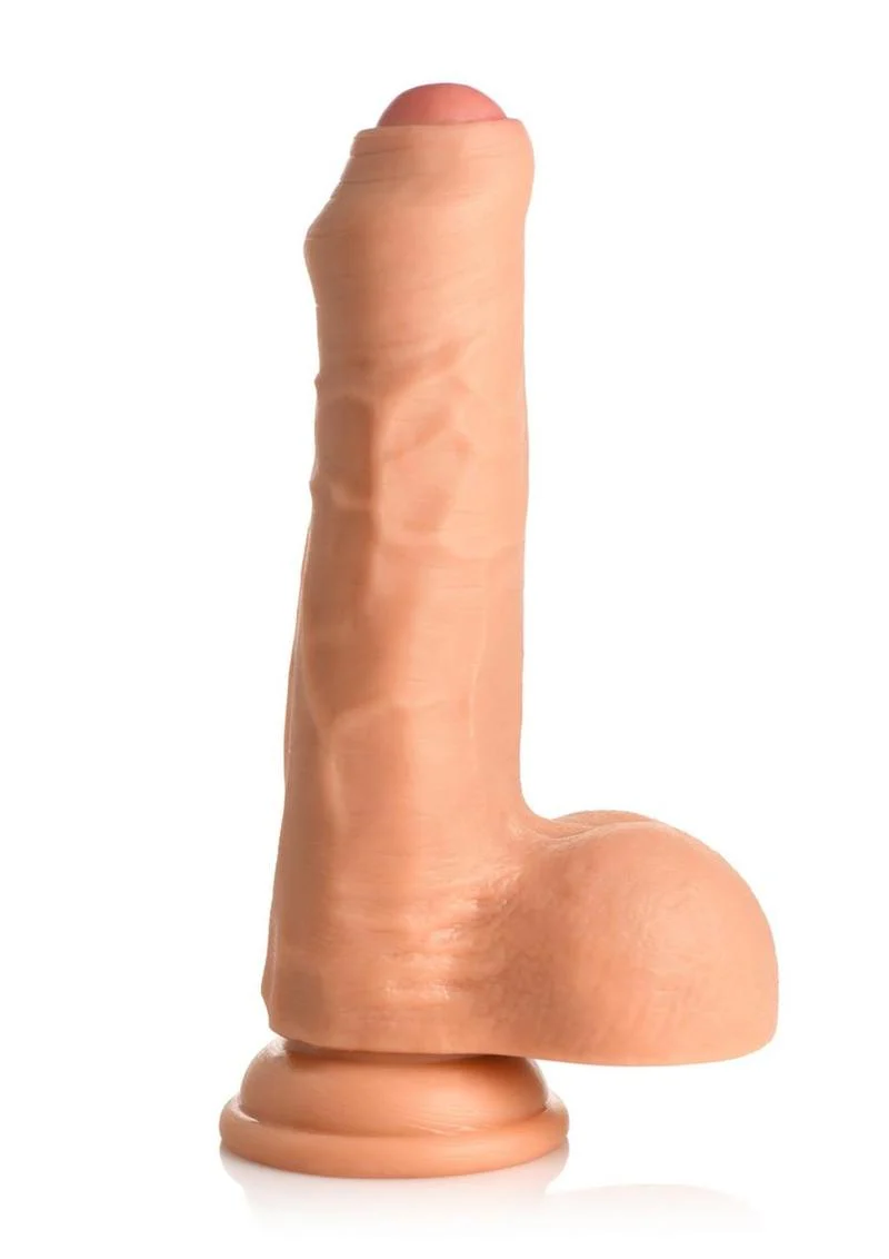 Thinz Uncut Dildo with Balls Realistic Vanilla Dildo - Image 3