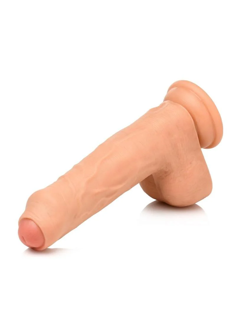 Thinz Uncut Dildo with Balls Realistic Vanilla Dildo - Image 8