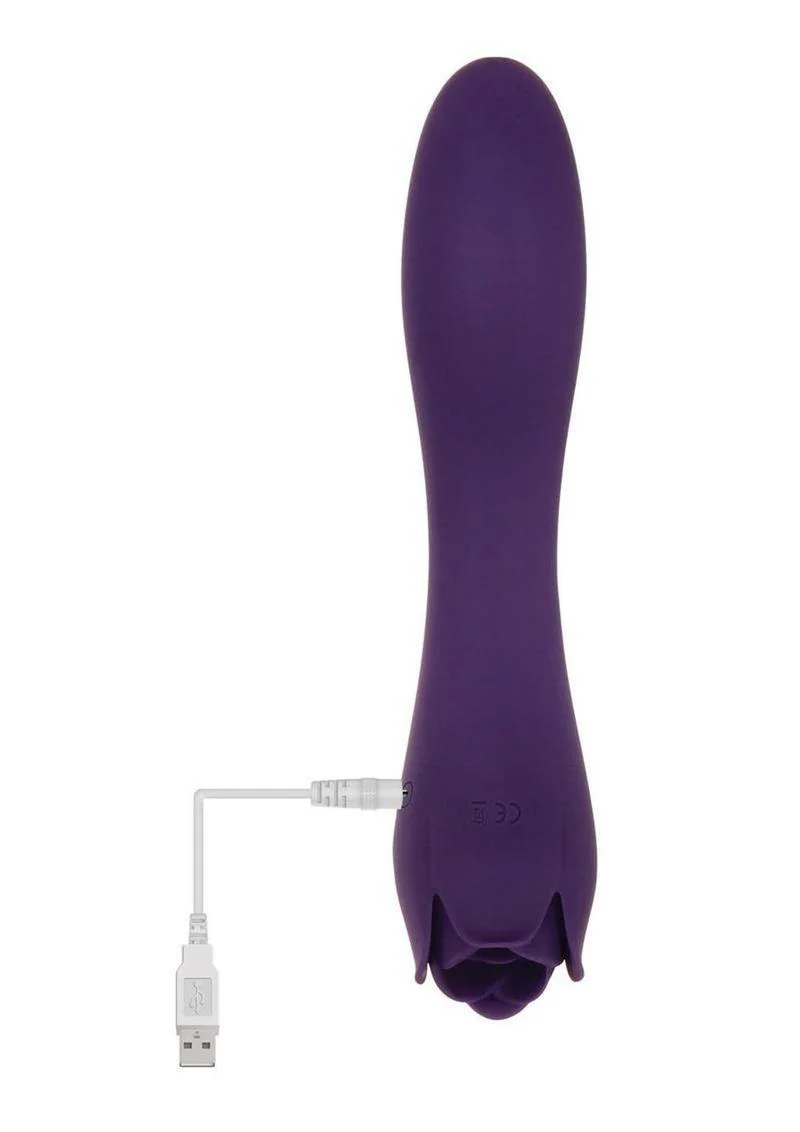 Thorny Rose Dual-Action Rechargeable Silicone Vibrator - Image 3
