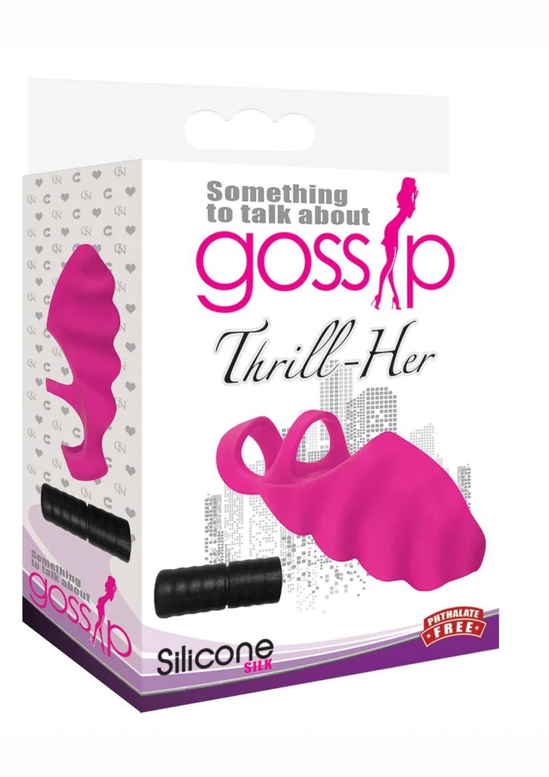 Thrill-Her Silicone Bumpy Gossip Finger Vibrator - Image 5