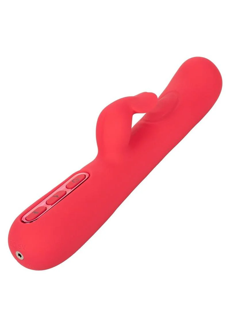 Throb Flutter Silicone Rechargeable Vibrator 2X Thumping Action - Image 2
