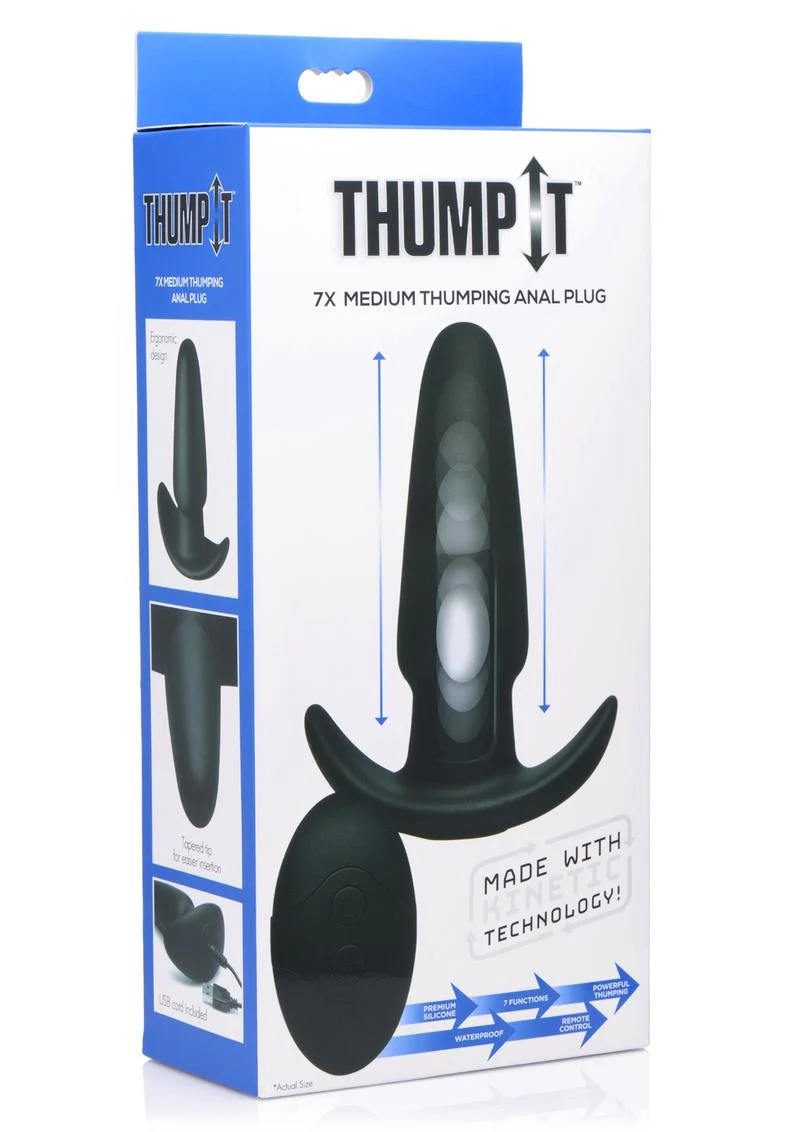 Thump It Large Thumping Anal Plug with Remote Control - Image 7