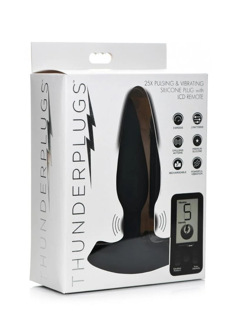 ThunderPlugs 25X Pulsing And Vibrating Plug with LCD Remote - Image 4