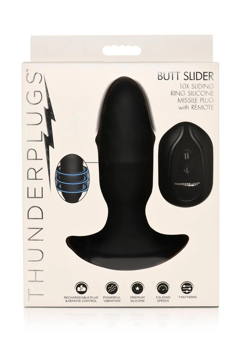 Thunderplugs Butt Slider 10X Sliding Ring Missile Plug - Image 4