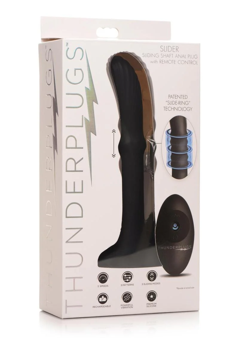 Thunderplugs Slider Anal Plug Sliding Shaft Rechargeable Plug - Image 3