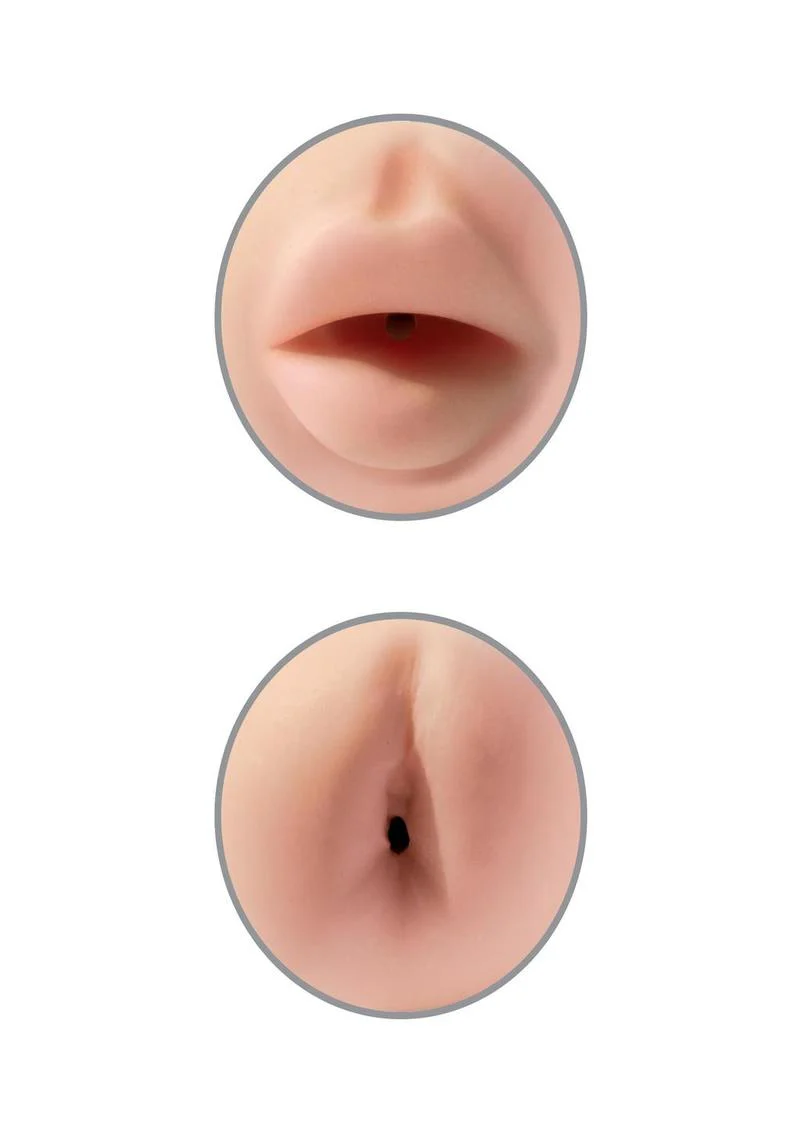 Tight Grip Mouth And Ass Masturbator Dual-Density Stroker - Image 2