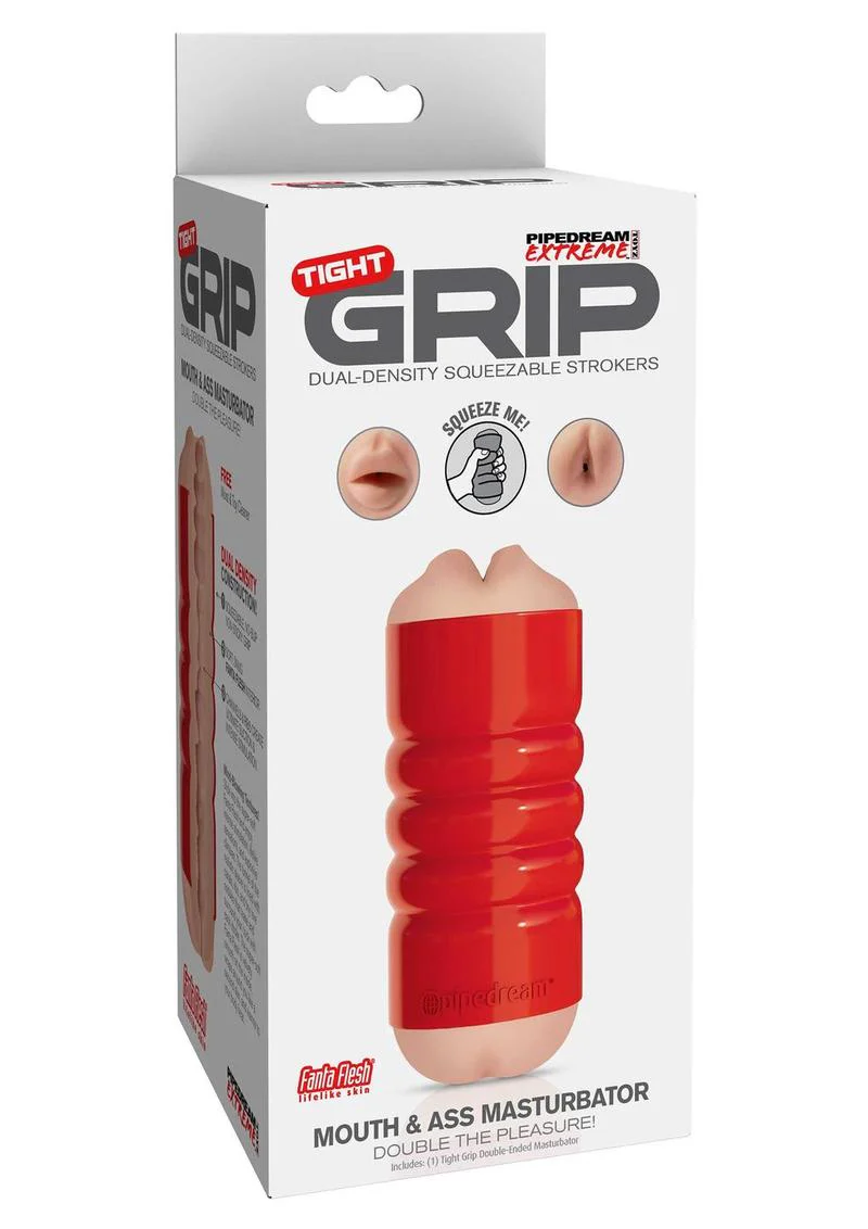 Tight Grip Mouth And Ass Masturbator Dual-Density Stroker - Image 3