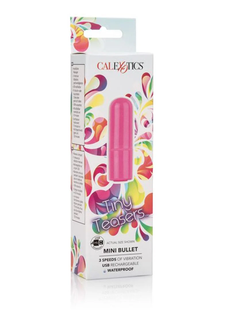 Tiny Teasers Rechargeable Mini Bullet Vibrator - Pink - Image 4