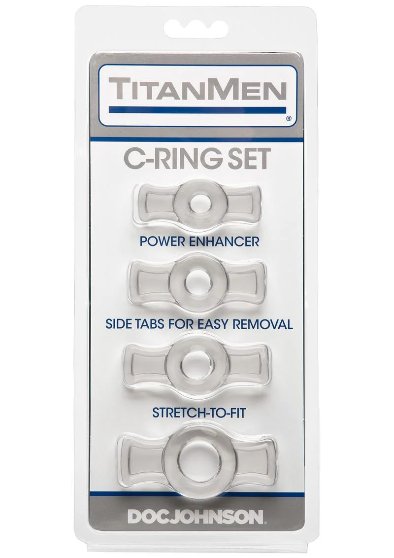 TitanMen C Ring Set Stretch-to-Fit Power Enhancers By Doc Johnson - Image 5
