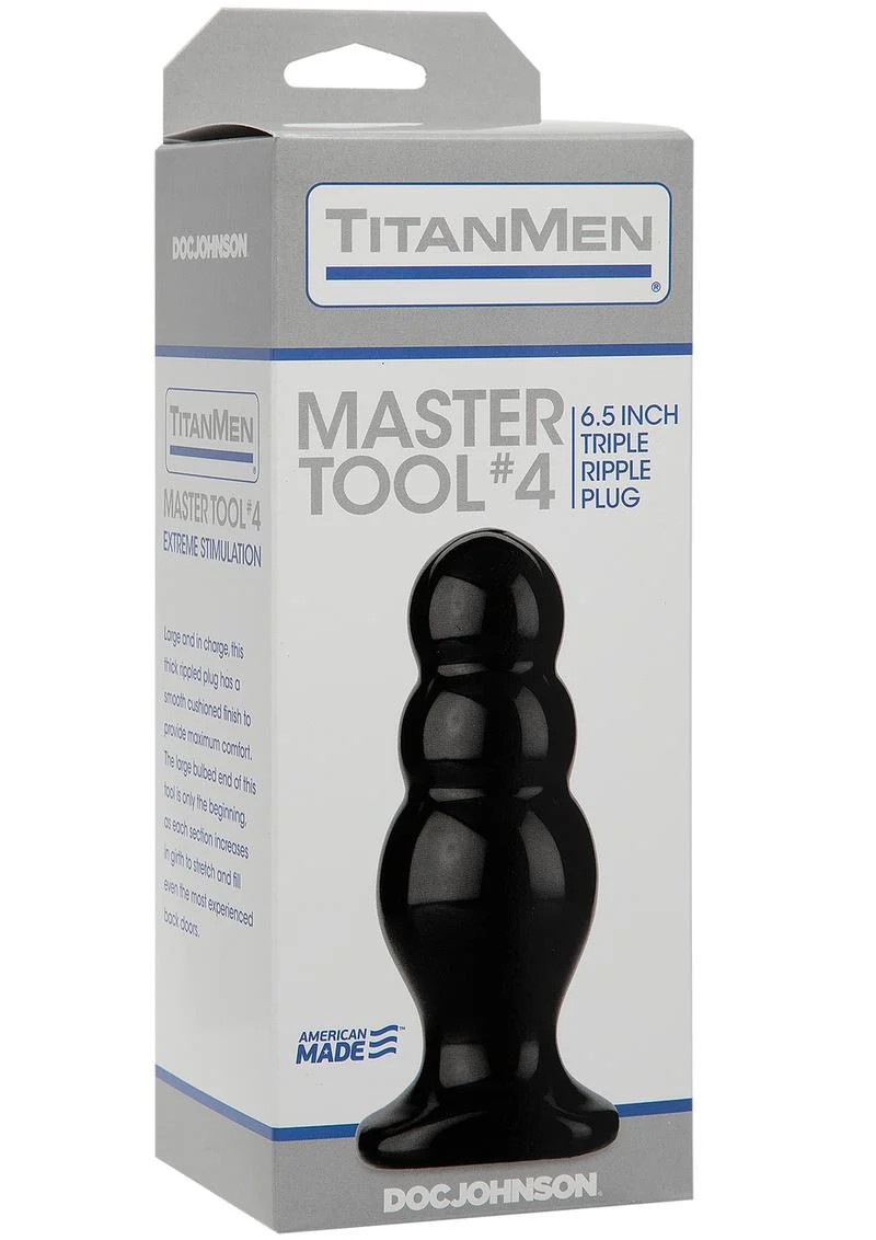 TitanMen Master Tool #4 Triple Ripple Anal Plug Extreme Stimulation - Image 2