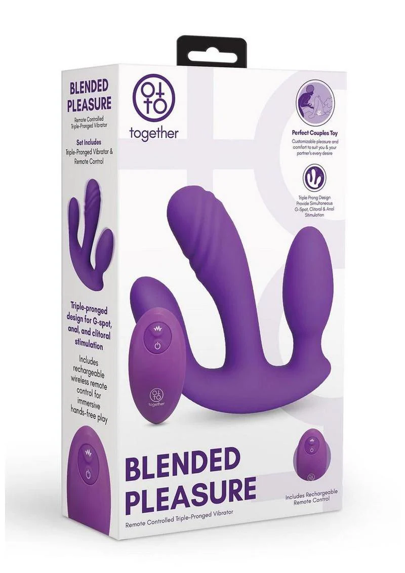 Together Blended Pleasure Triple-Pronged Vibrator - Image 4
