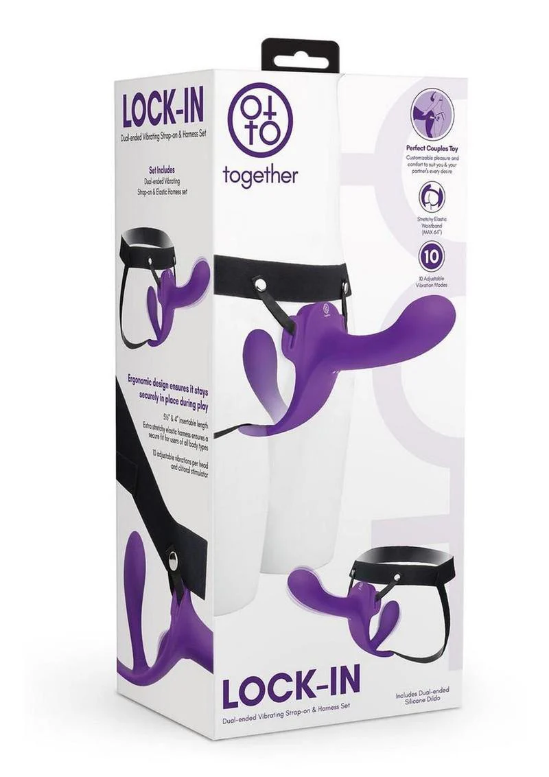 Together Lock-In Dual-Ended Vibrating Strap-On Set - Image 4