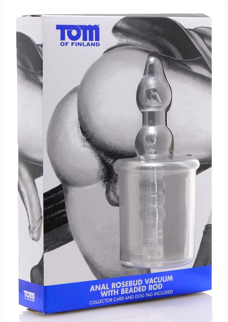 Tom of Finland Anal Rosebud Vacuum Kit with Beaded Rod - Image 4