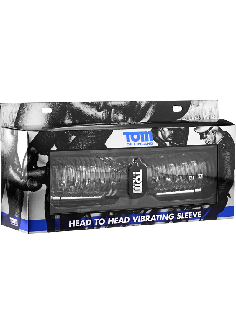 Tom of Finland Head to Head Vibrating Sleeve Double-Ended Toy - Image 3