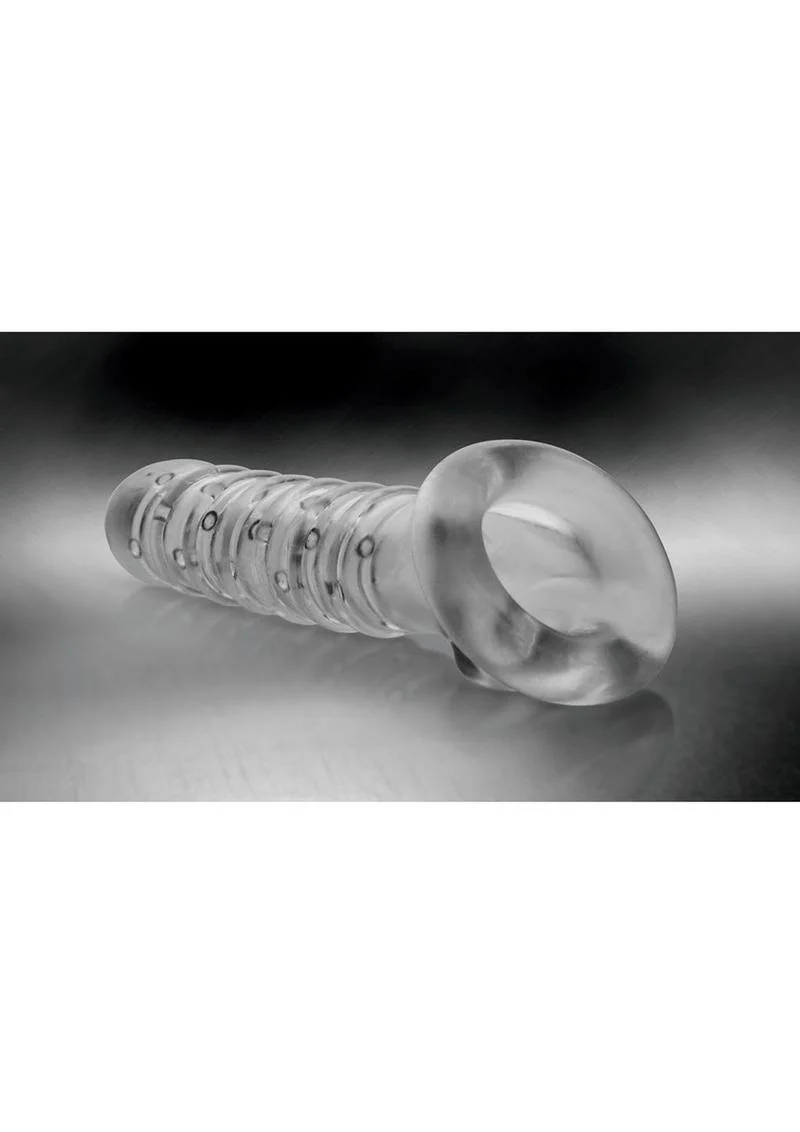 Tom of Finland Textured Girth Enhancer Clear Penis Sleeve - Image 3