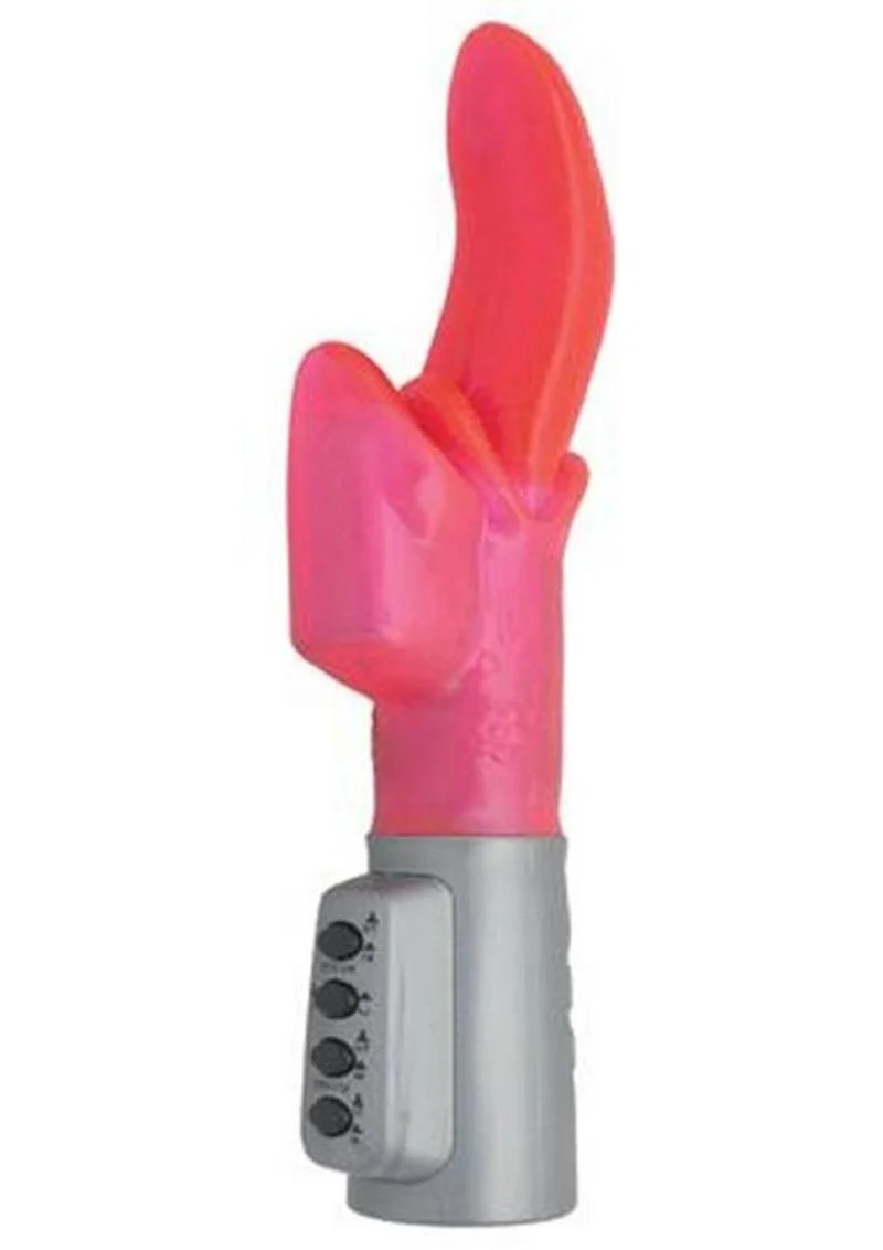 Tongue Twister Pink Dual-Action Rabbit Vibrator - Image 2