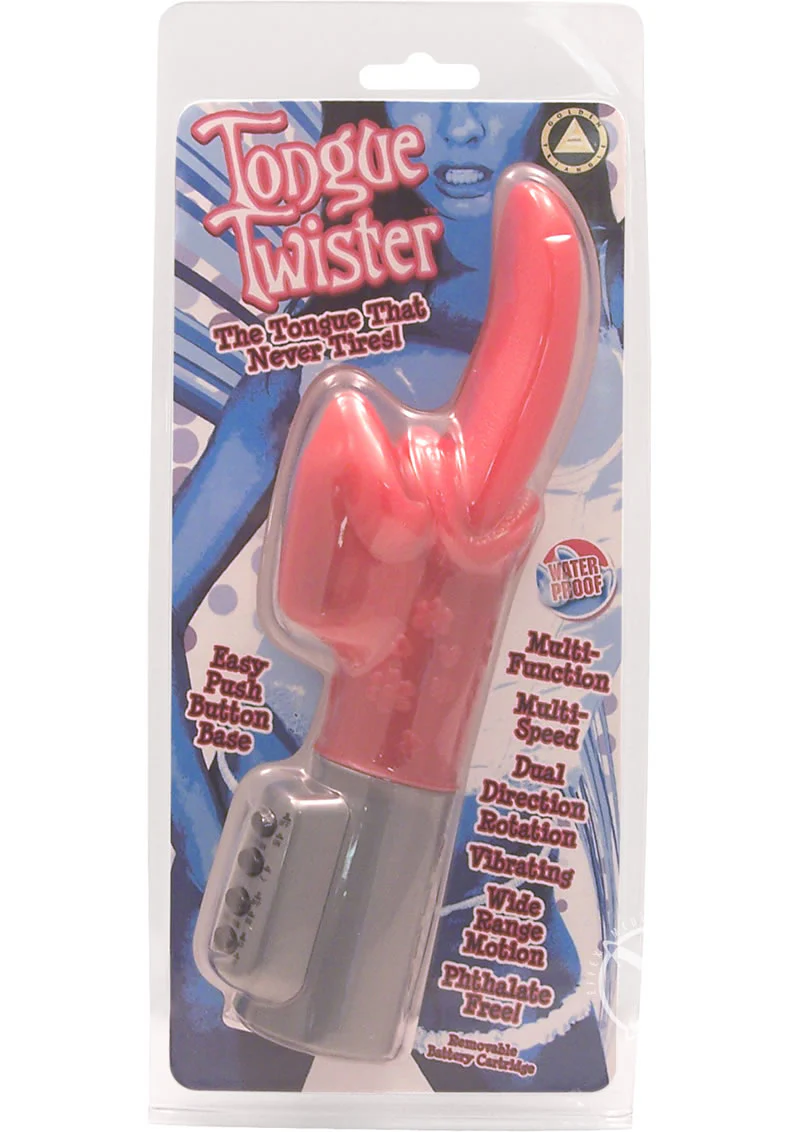 Tongue Twister Pink Dual-Action Rabbit Vibrator - Image 3