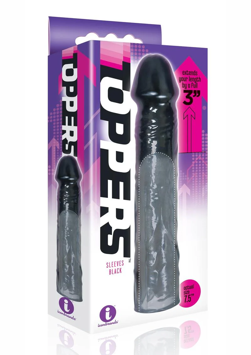 Toppers Penis Extender Sleeve Adds 3 Inches Length - Image 3