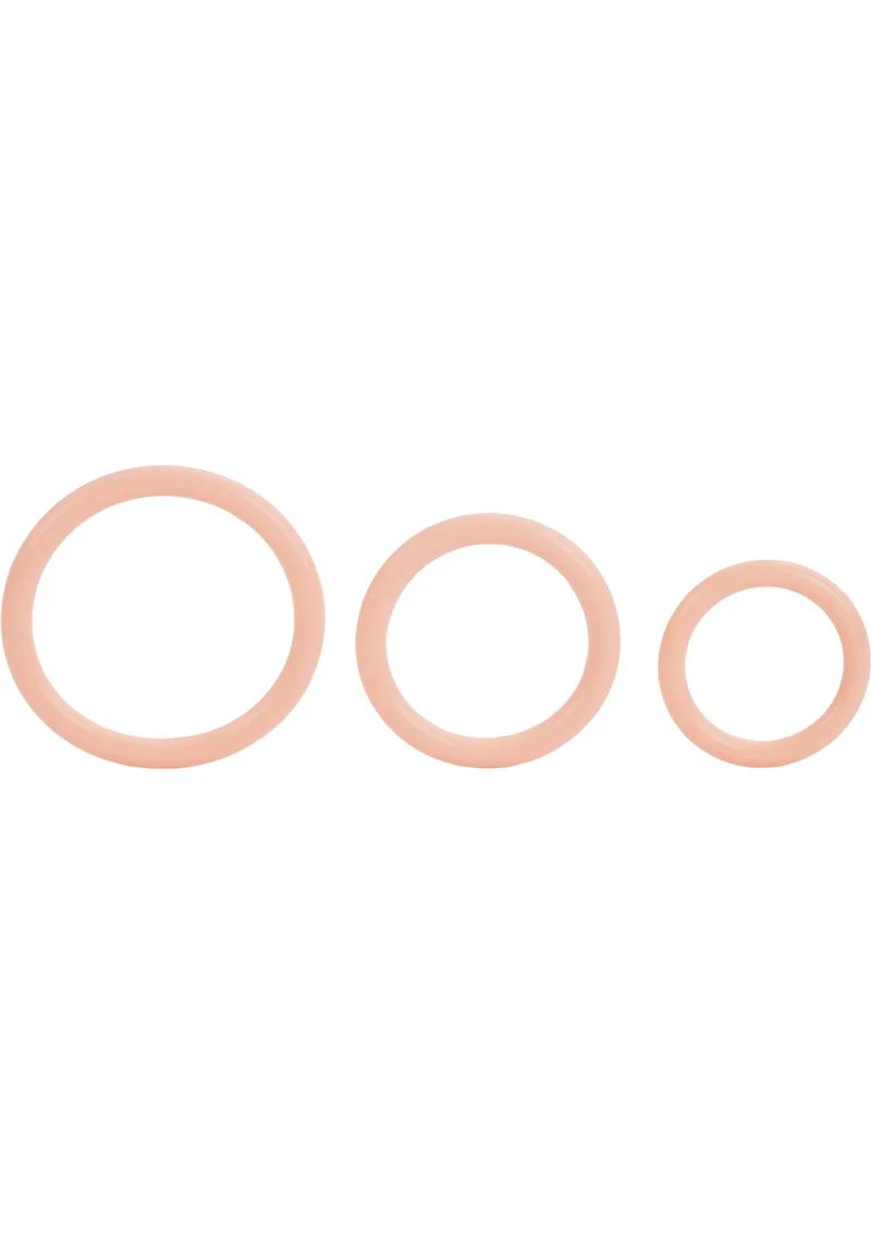 Tri Rings Multi Color Cock Ring Set - Image 10