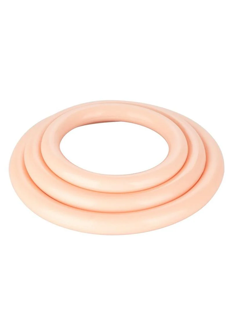 Tri Rings Multi Color Cock Ring Set - Image 11