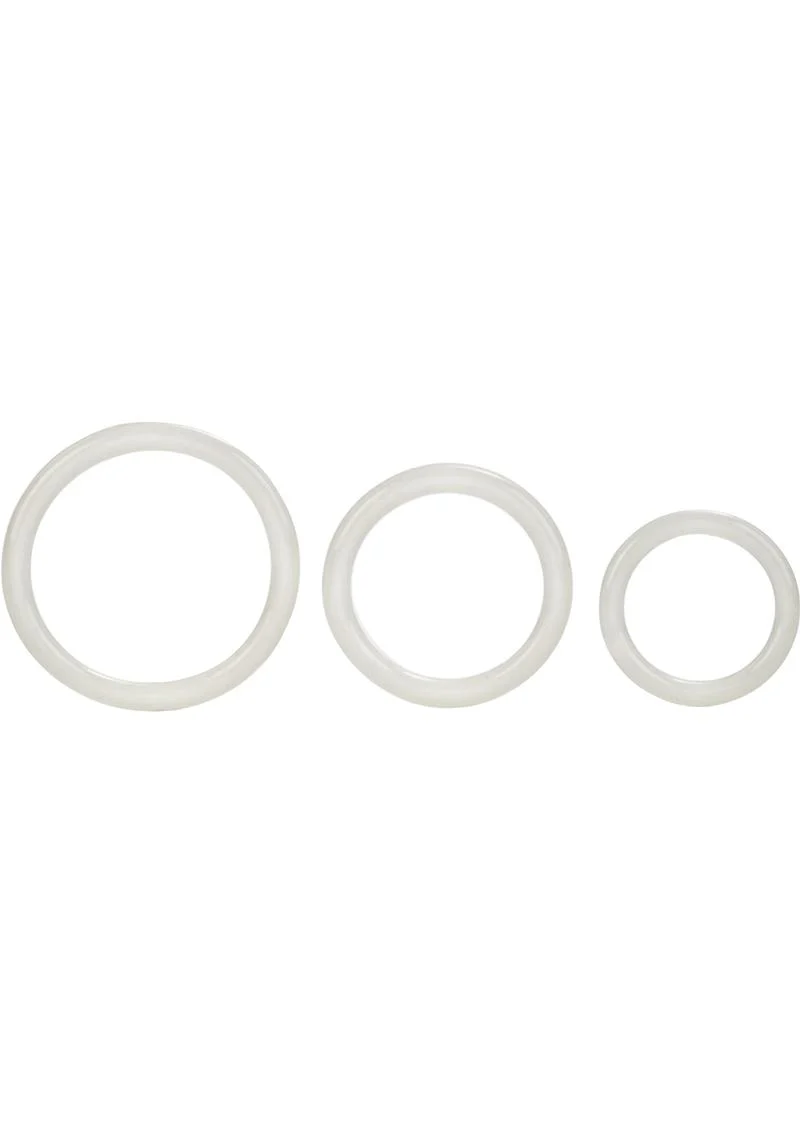 Tri Rings Multi Color Cock Ring Set - Image 13